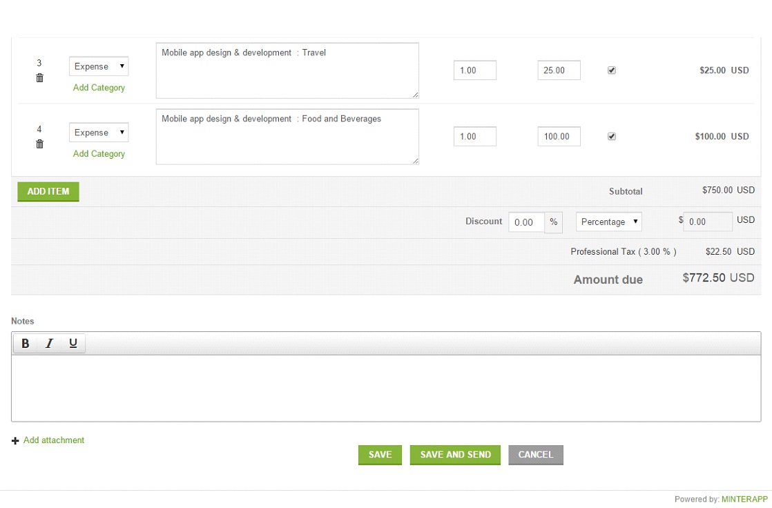 create an invoice online for