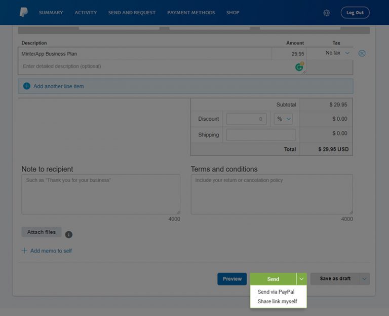 paypal invoice send paypal invoice send