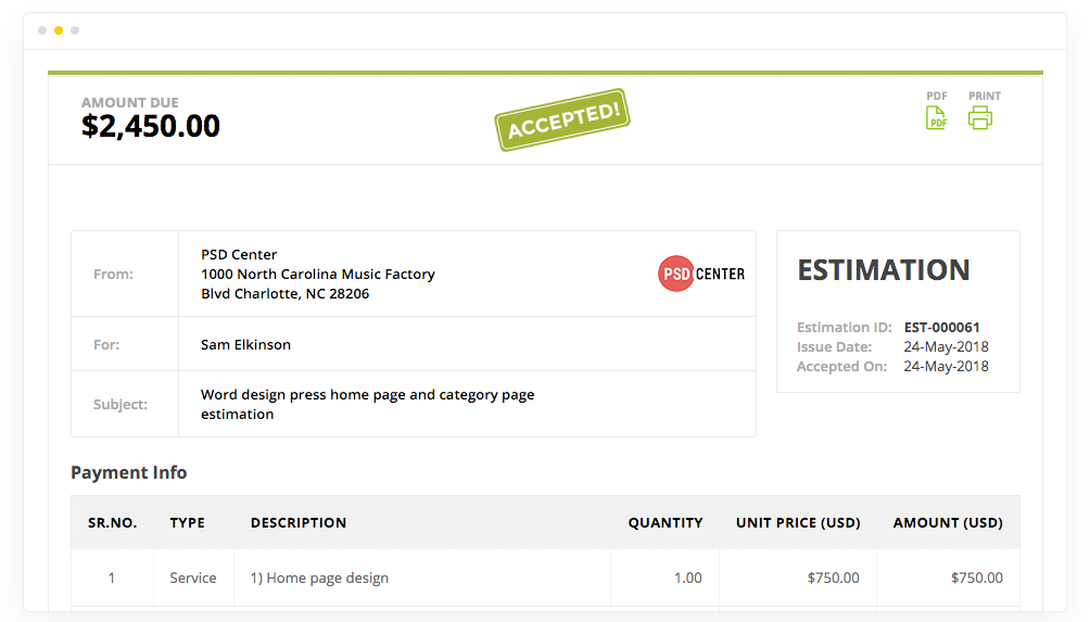 create online estimates for your clients easy with minterapp online estimates