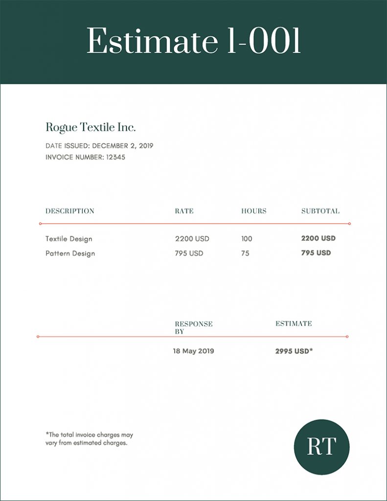 15 Simple Estimate Template Designs