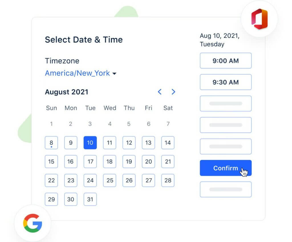 Meeting scheduler feature of Salesmate CRM